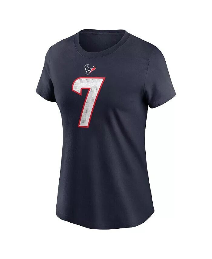 Женский С . Темно-синяя футболка Stroud Houston Texans с именем игрока и номером Nike, синий — фото 3