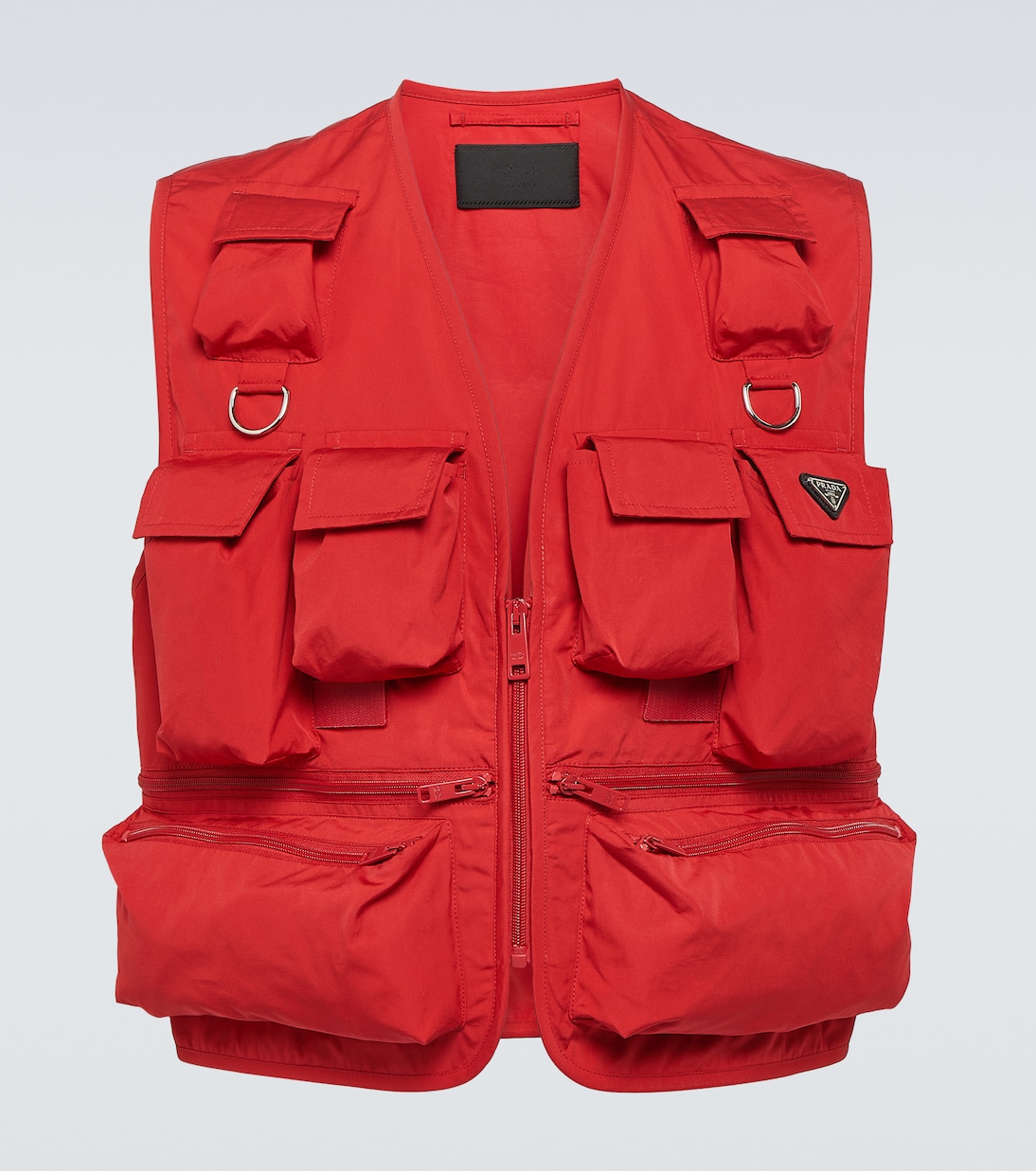 

Хлопковый жилет Prada, Rosso