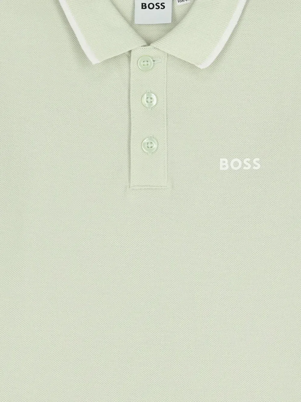 Рубашка-поло с коротким рукавом Boss Kidswear, зеленый — фото 3