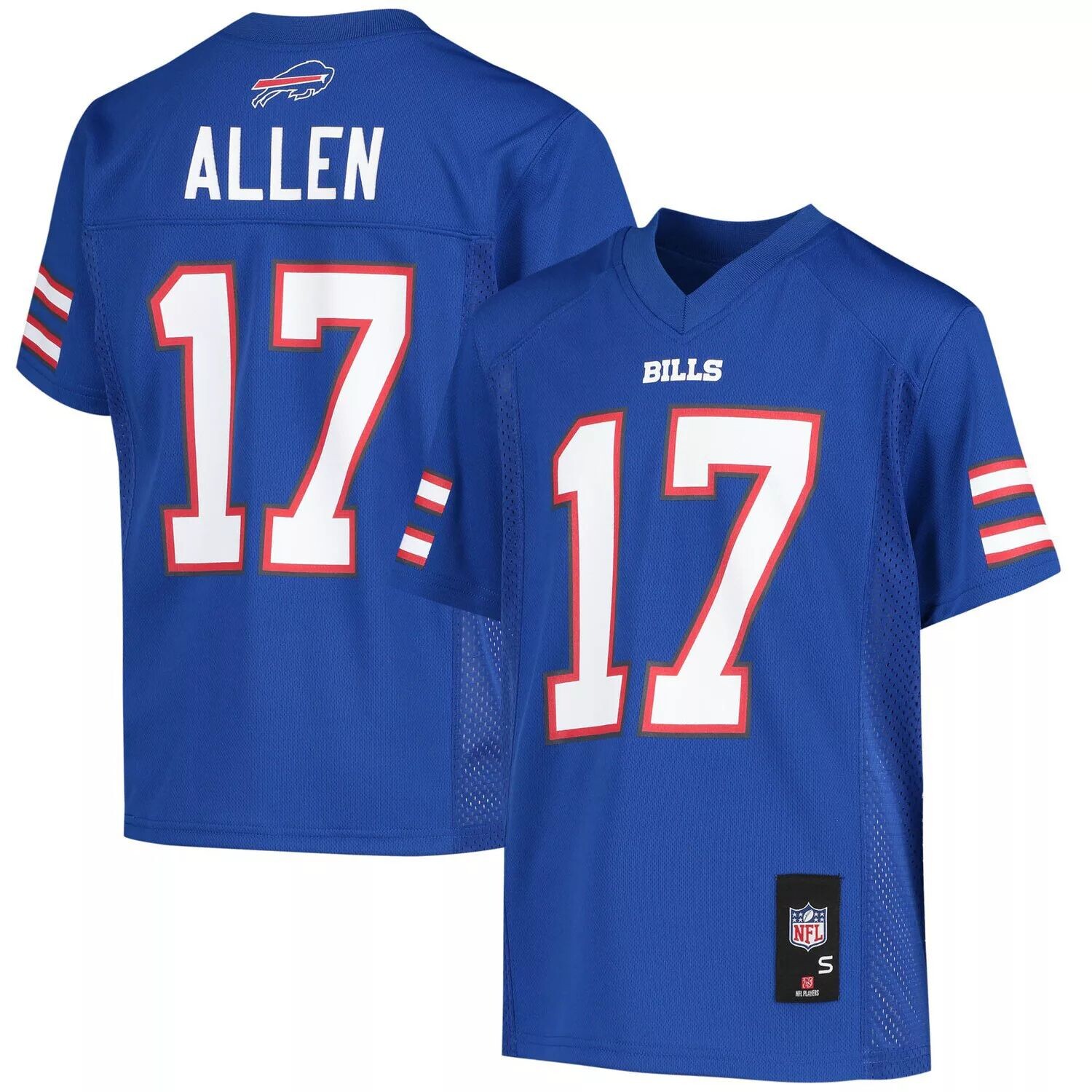Молодежная футболка Джоша Аллена Royal Buffalo Bills Реплика игрока Outerstuff