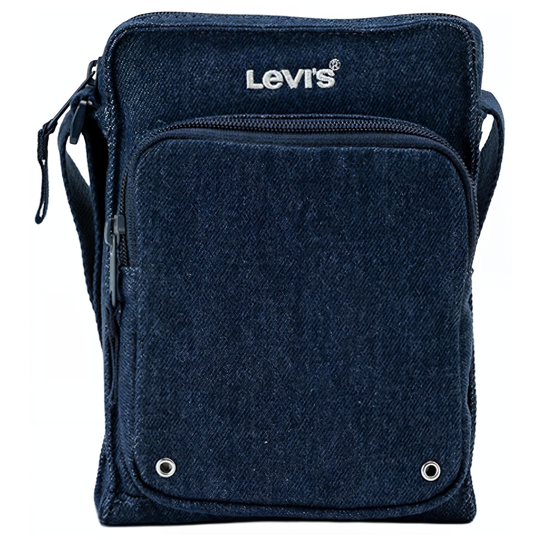 

Сумка через плечо Levi’s из хлопка унисекс цвета индиго