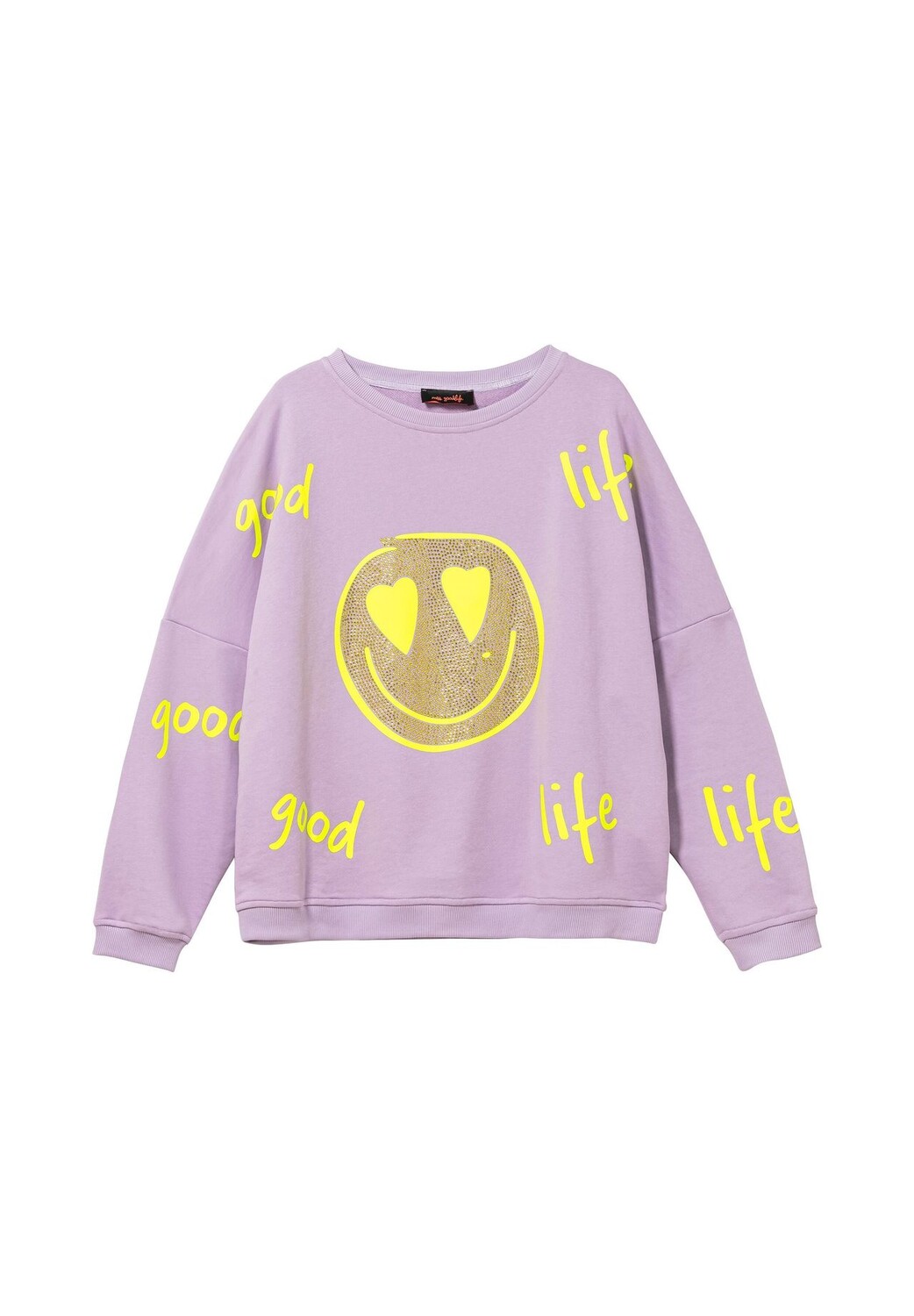 

Свитшот повседневного кроя oversize Sheego, цвет Flieder Bedruckt