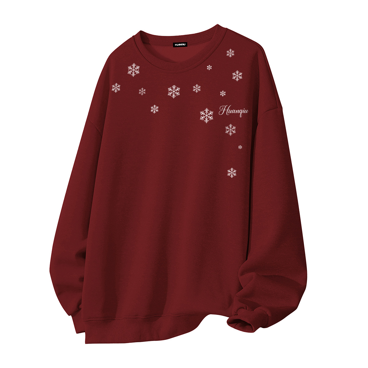 

Свитшот Unisex Crew Neck Moderate Heavyweight HUANQIU, burgundy