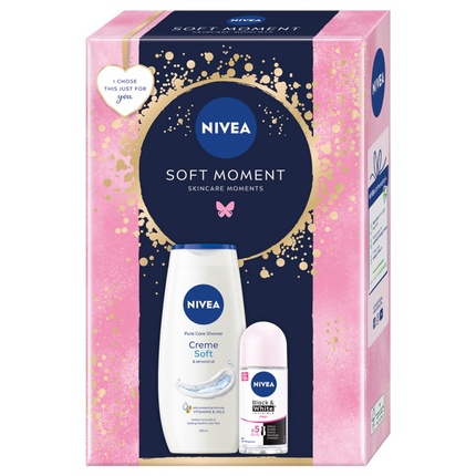 

Soft Moment Cream Мягкий гель для душа 250 мл и антиперспирант-ролик 50 мл Nivea