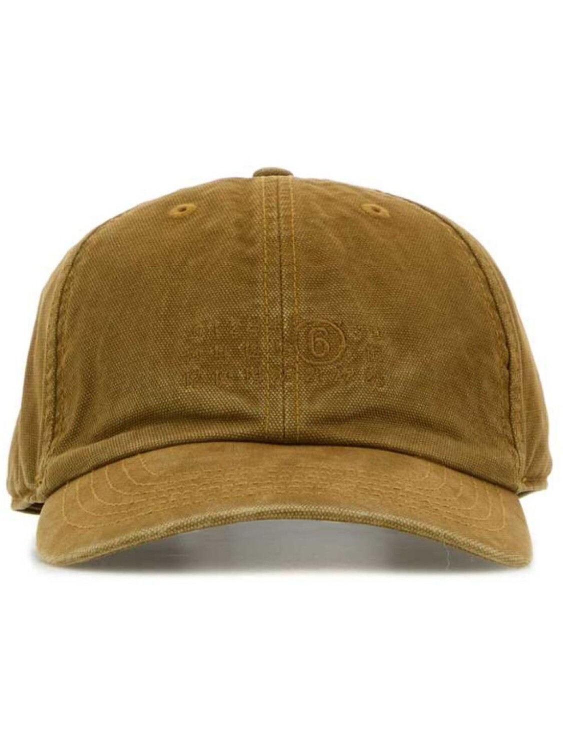

Бейсболка из парусины MM6 Maison Margiela, коричневый