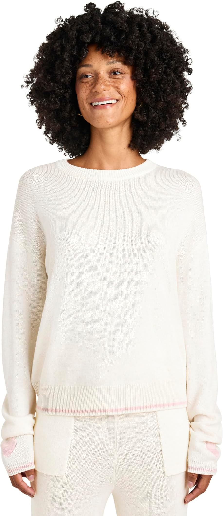 

Свитер Splendid Elizabeth Sweater, цвет Snow Heather/Cotton Candy