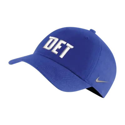 

Бейсболка Nike Detroit Pistons City Edition NBA Adjustable Cap, цвет Rush Blue