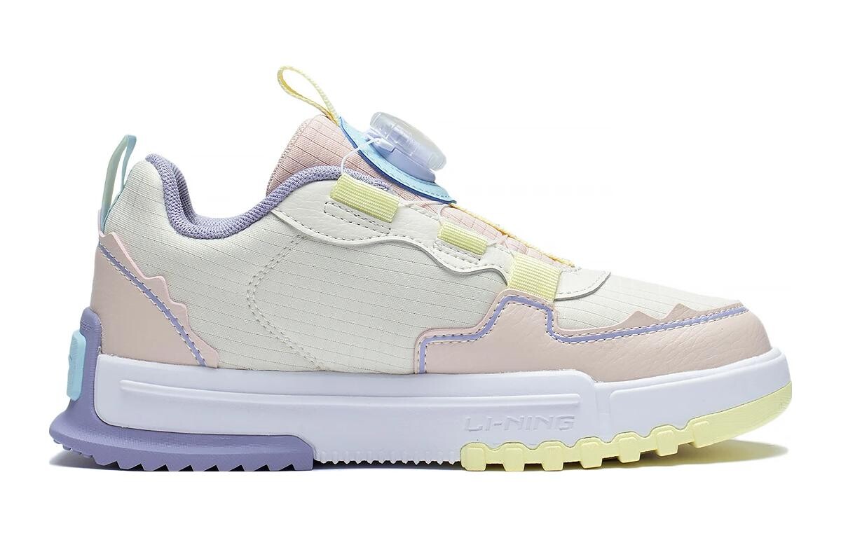Кроссовки LINING YOUNG Sports Life Collection Kids Lifestyle Shoes GS Low-top Grey/pink/purple — фото 2