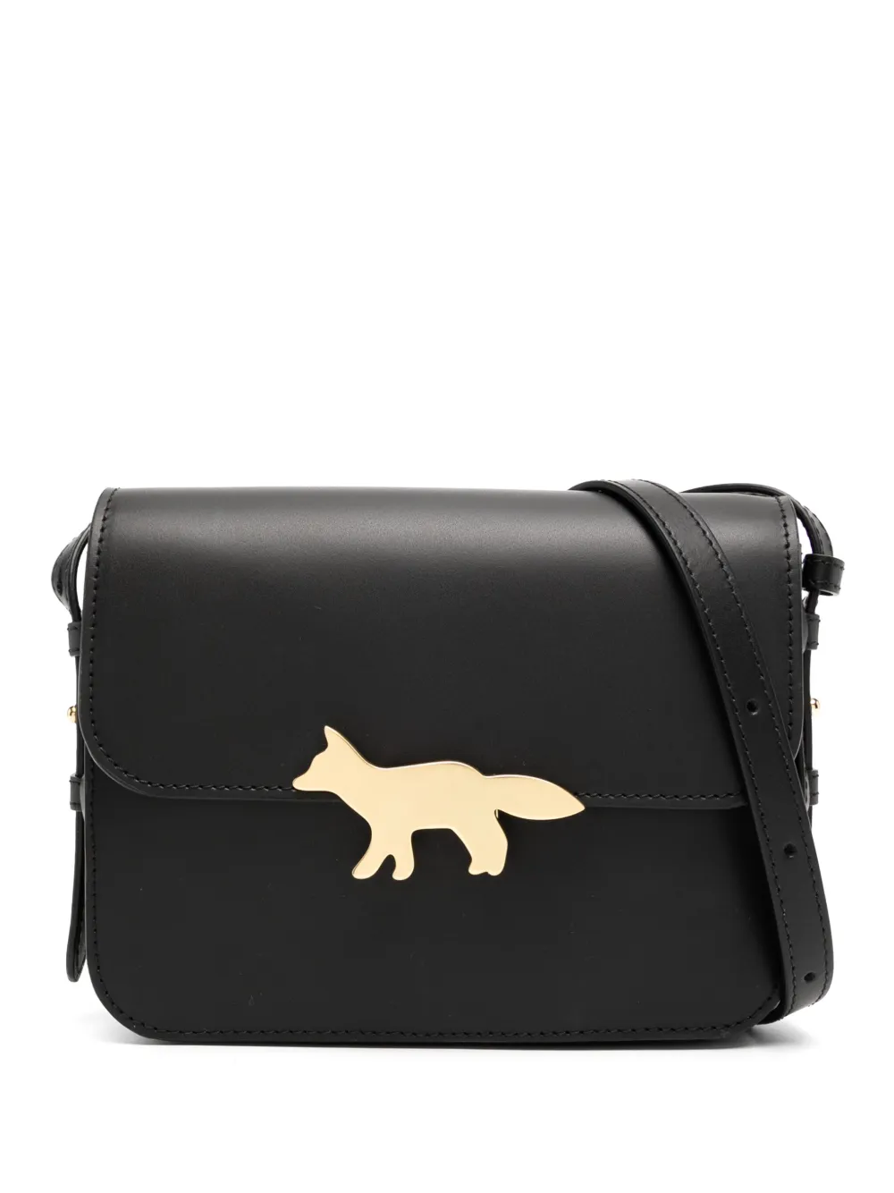 

Сумка через плечо с клапаном Maison Kitsuné, черный