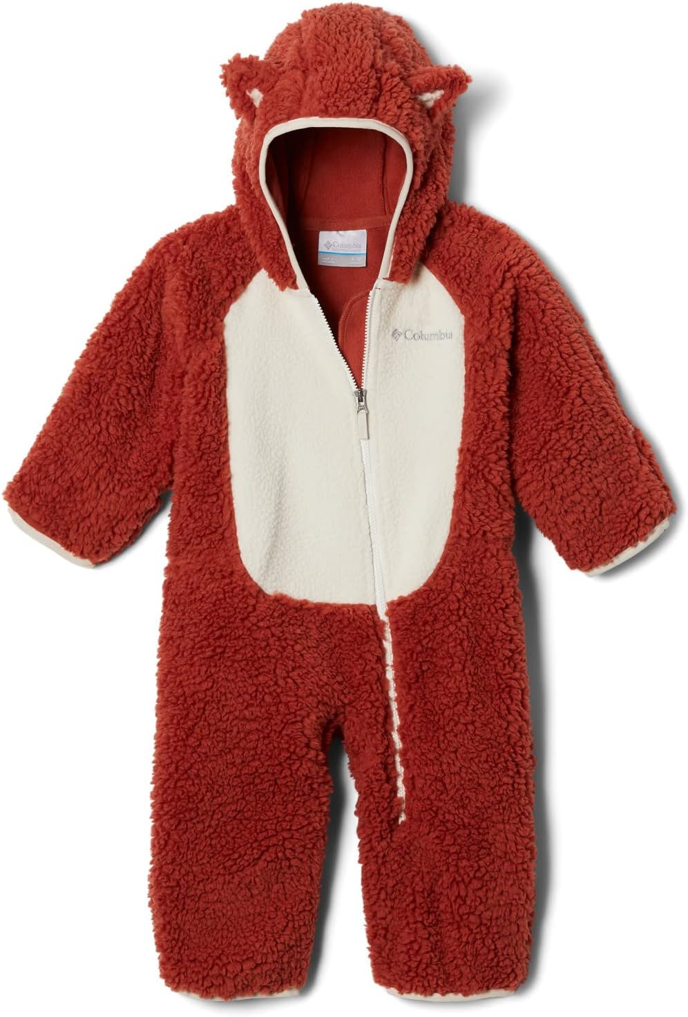 

Columbia Baby-Girls Fancy Baby Sherpa Bunting, Warp Red, Chalk