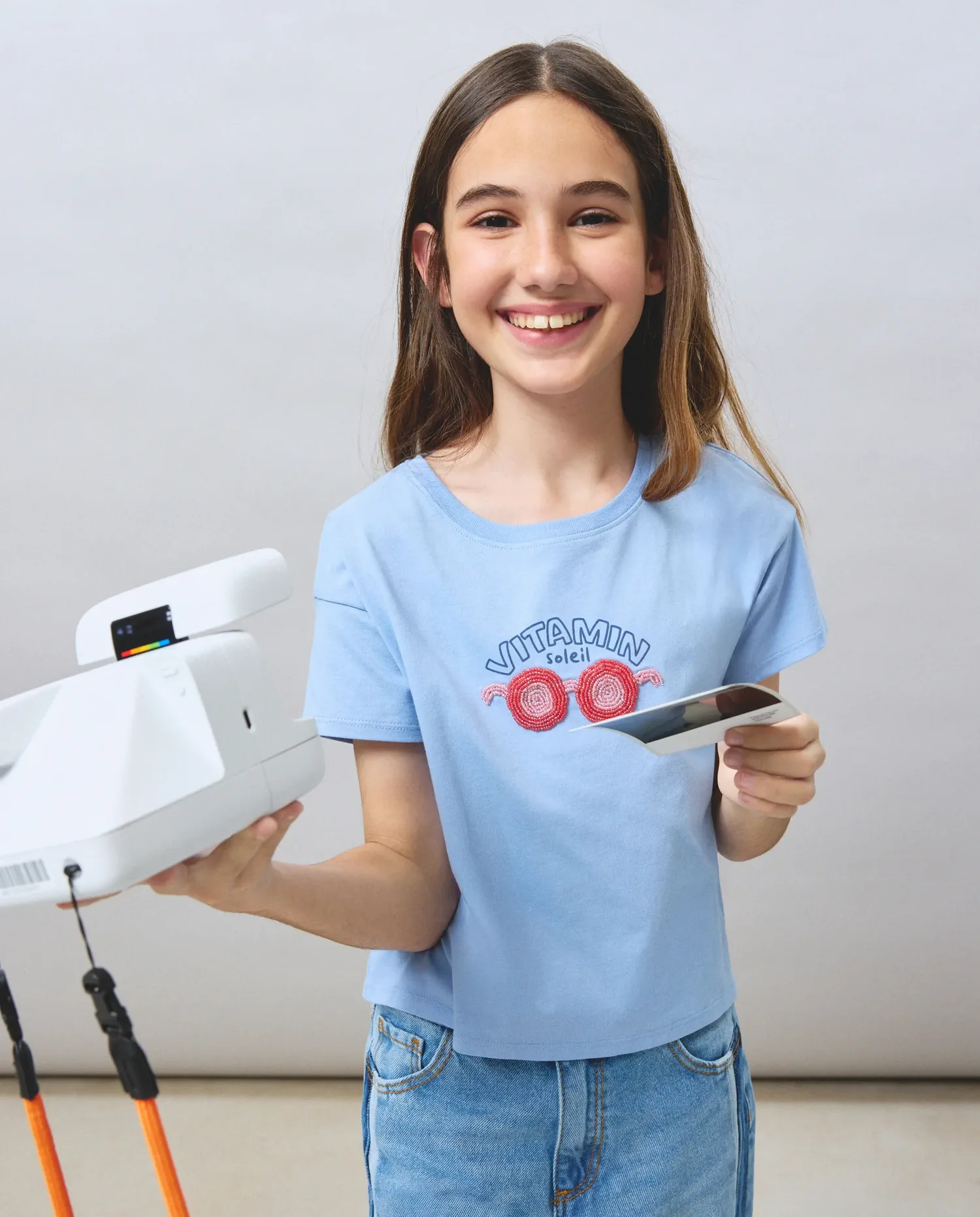 Футболка с коротким рукавом с детской фантазией из бусин Kids El Corte Inglés, голубой — фото 4