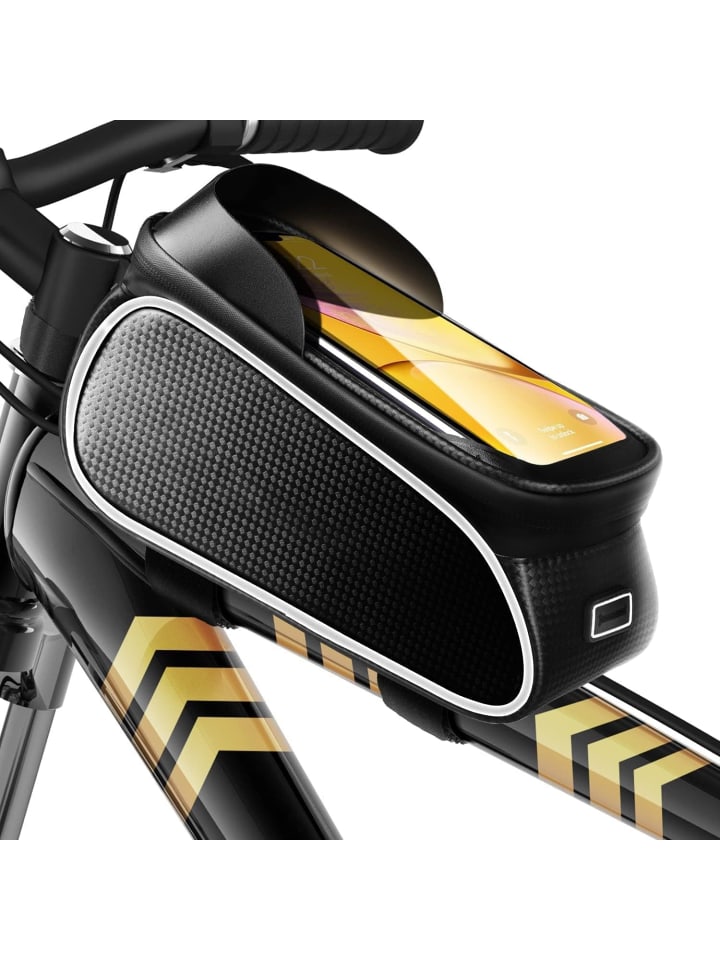 

Wisam Водонепроницаемая велосипедная сумка для смартфонов до 6,5 дюймов, черная