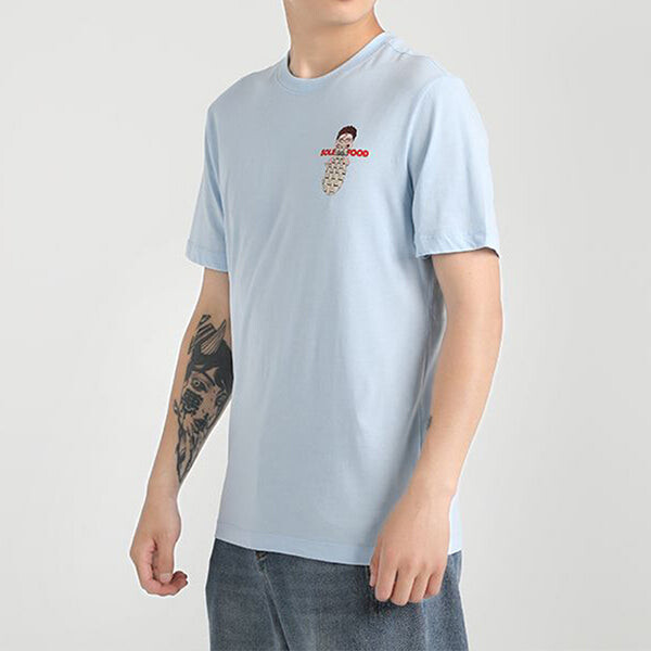 Футболка sportswearsole food pattern printing blue sky blue Nike, голубой — фото 4