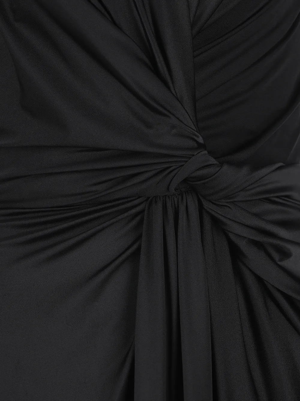 Платье асимметричного кроя BALENCIAGA, черный — фото 3