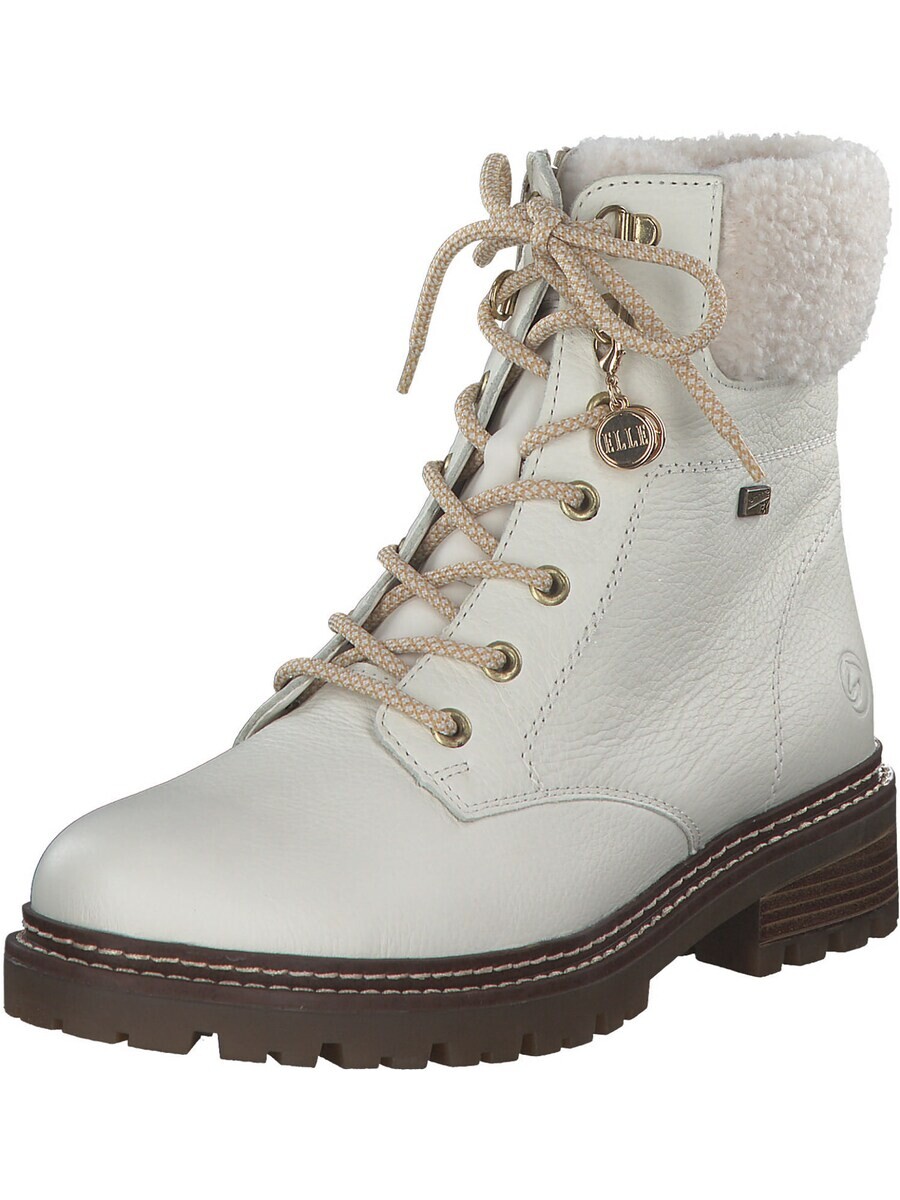 Ботильоны на шнуровке REMONTE Lace-Up Ankle Boots, цвет ecru/light beige