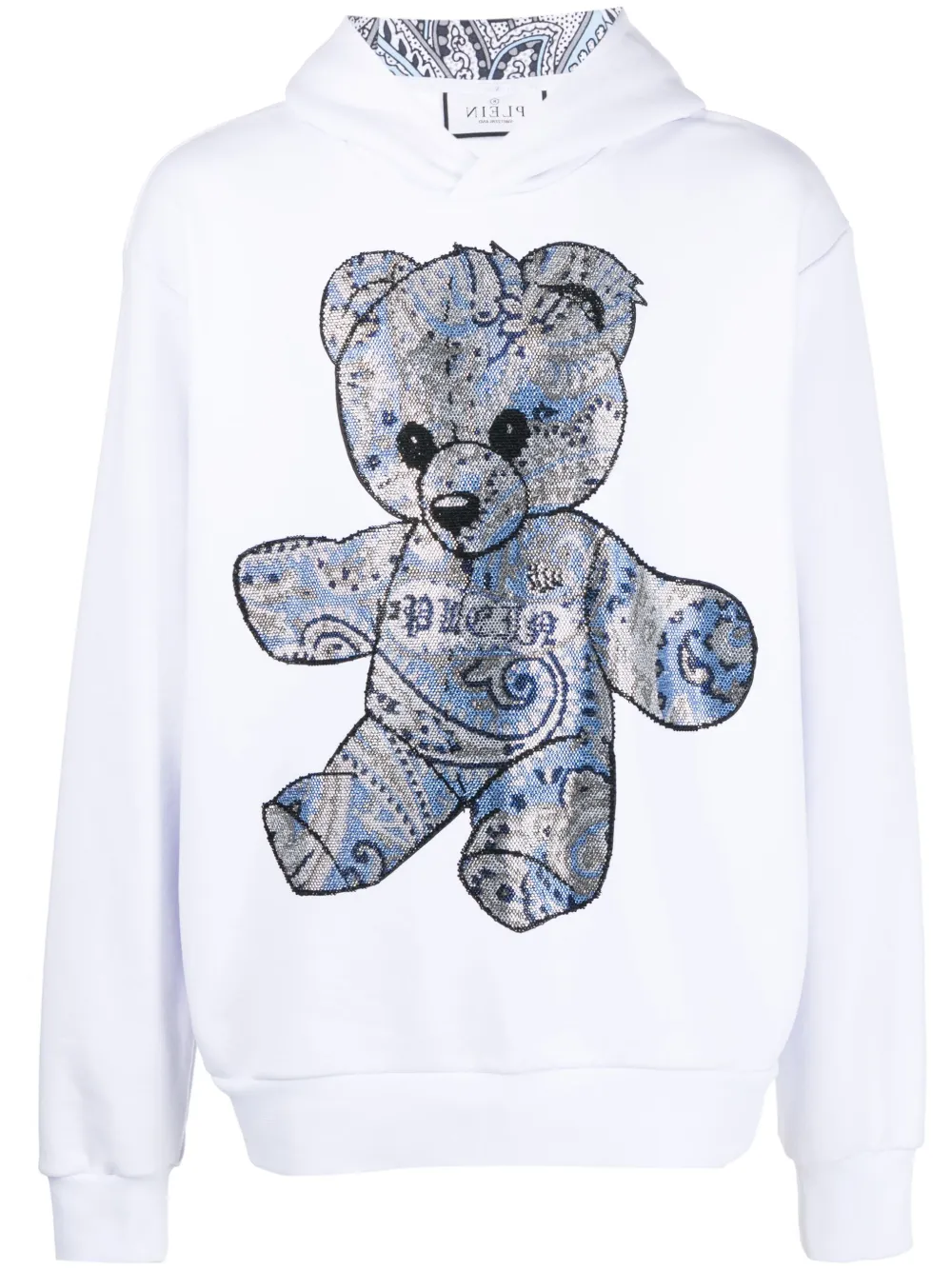 

Худи с принтом и стразами Philipp Plein, белый