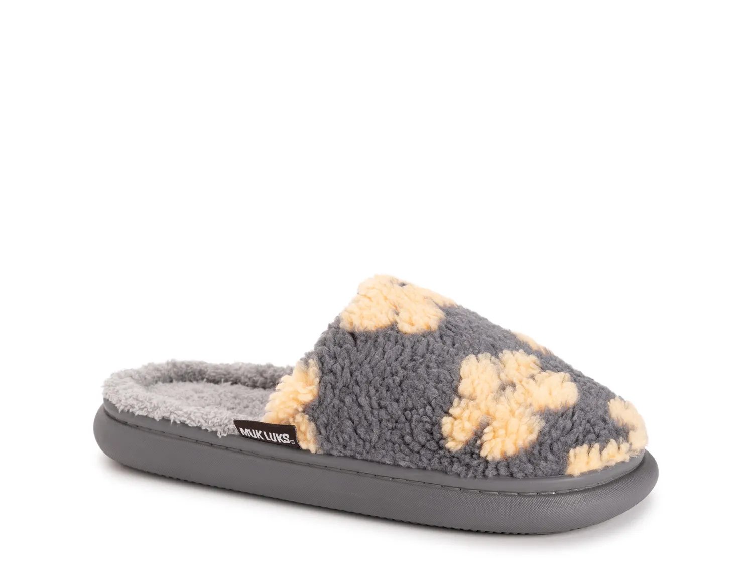 Тапочки MUK LUKS Joss Scuff Slipper - Women's, Grey Flower