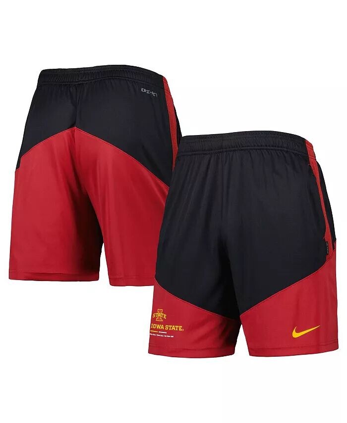 

Мужские шорты для игроков команды Iowa State Cyclones, черные и кардинальные Nike