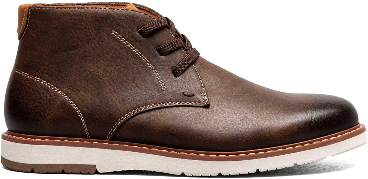 Ботинки Florsheim для мальчиков, Vibe Plain Toe Chukka - для маленьких и больших детей, Brown Crazy Horse — фото 2