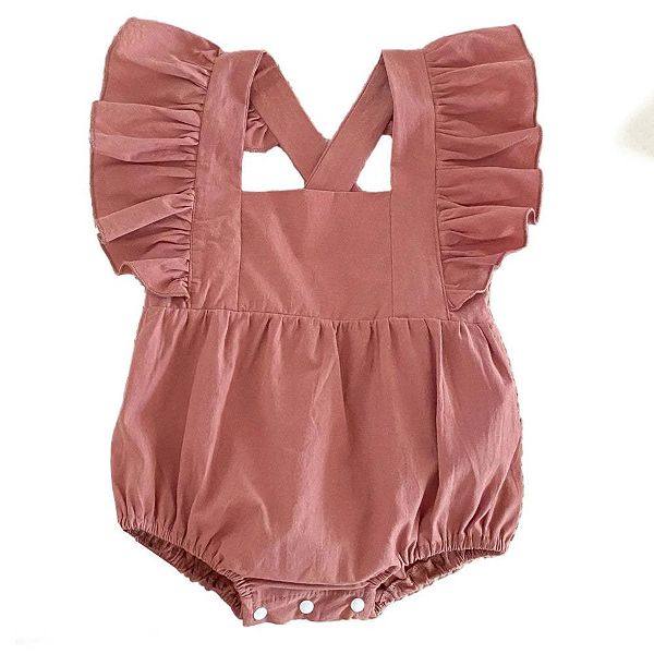 

Летний боди для девочки с квадратным вырезом Mykids-Usa, Pink