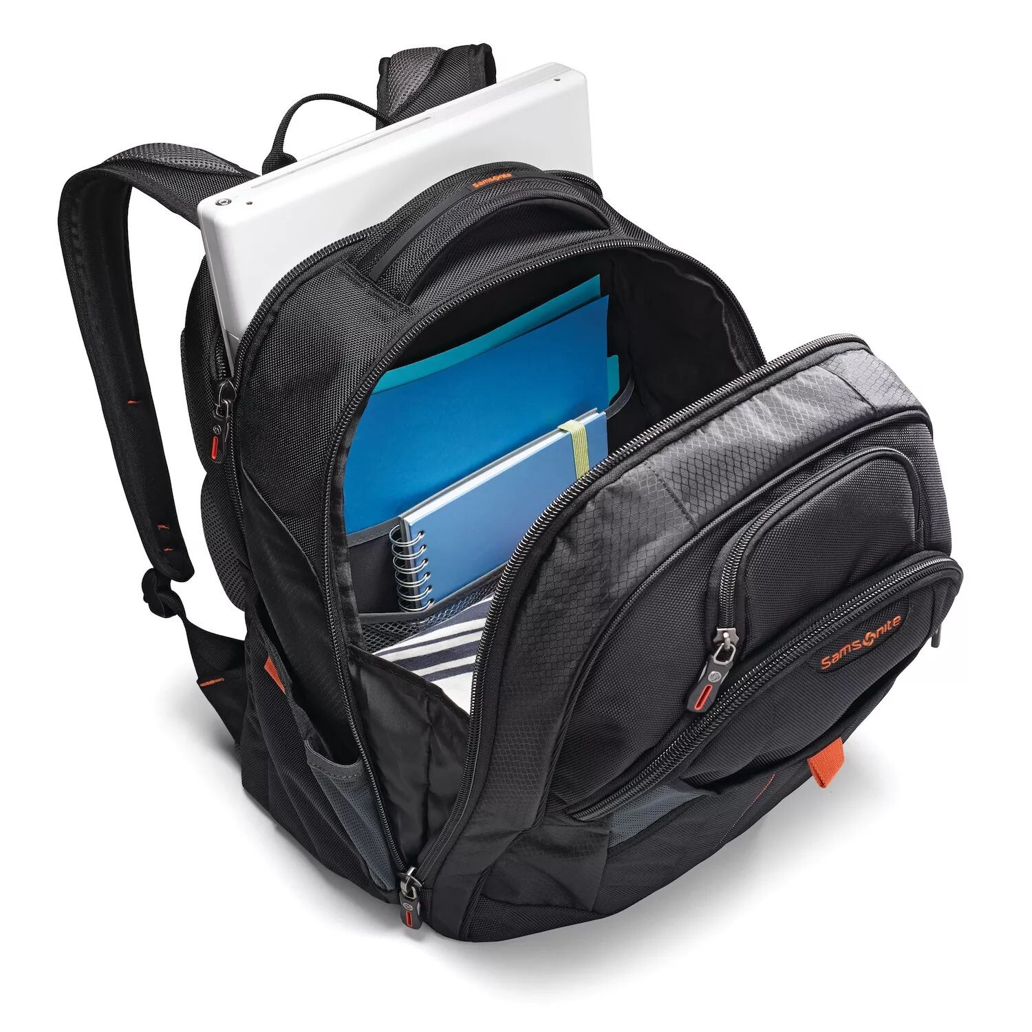 Рюкзак мужской Samsonite Tectonic натуральная кожа, чёрный