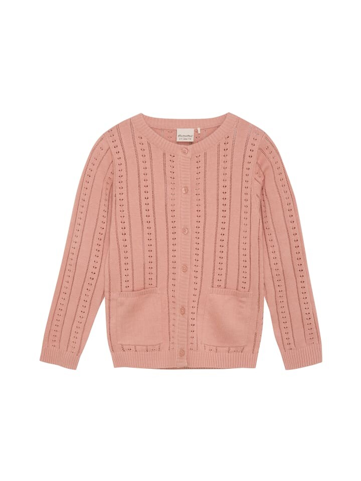 

Кардиган Minymo Strickjacke MIKnit Cardigan LS 123391KW lässiger Cardigan, красный