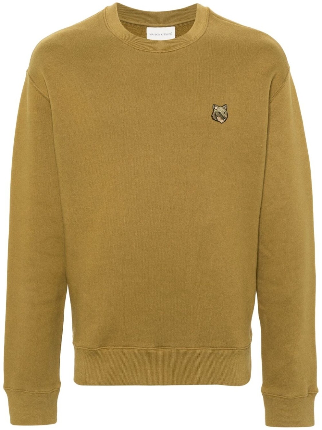 

Maison Kitsuné толстовка с нашивкой-логотипом, зеленый