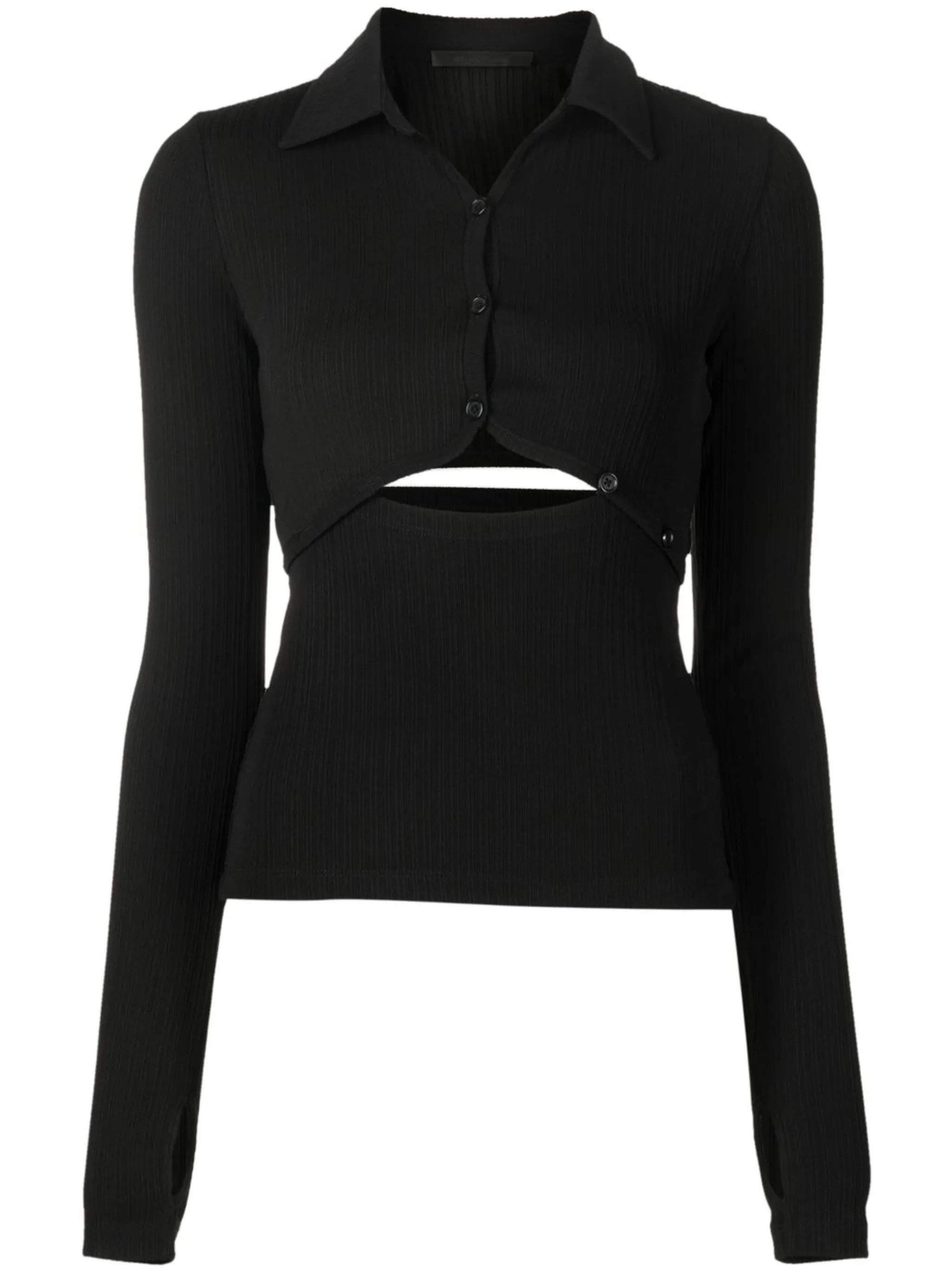 

Топ с вырезами Helmut Lang, черный