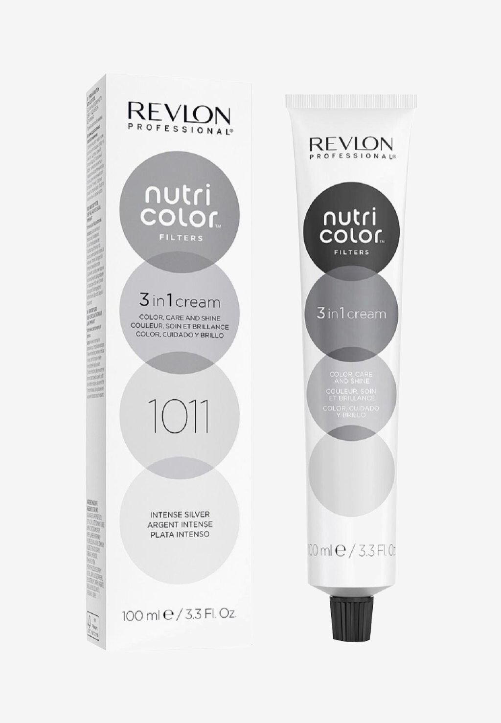 

Кондиционер Nutri Color Filters 3 In 1 Cream Color Care And Shine Semi Permanent Revlon Professional, цвет 1011 intense silver