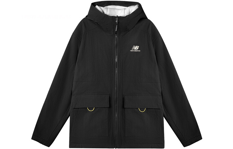 

Вышитая двухсторонняя куртка мужская черная New Balance, черный