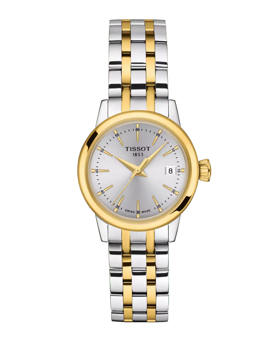 

Женские часы из коллекции Classic Dream из двухцветной стали Tissot, серебряный