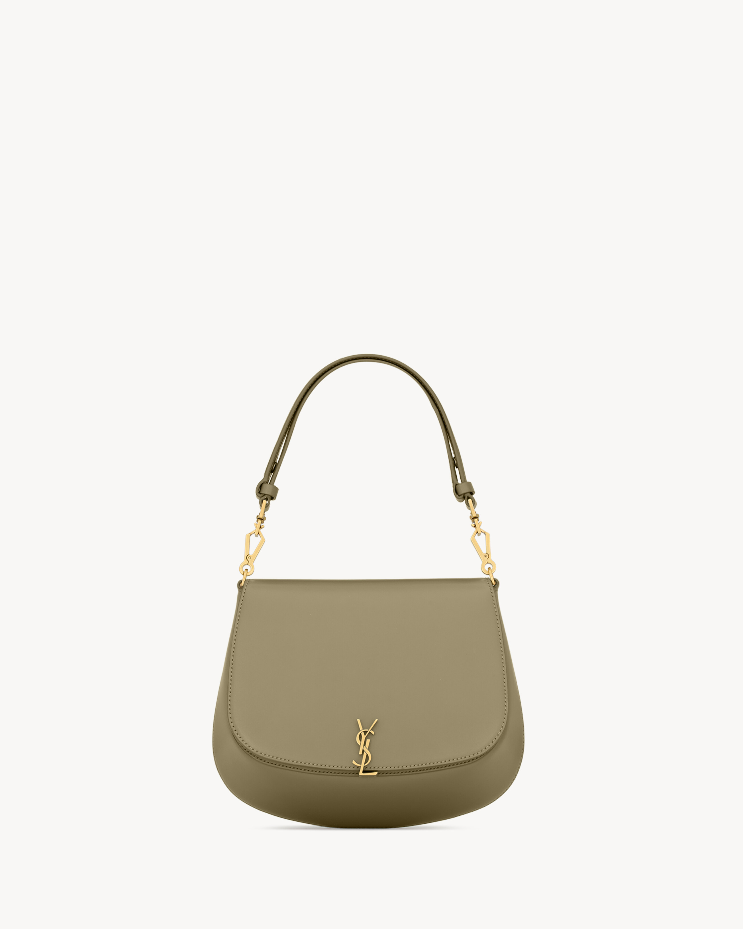 

Сумка VOLTAIRE с верхней ручкой из кожи Box от Saint Laurent, зеленый