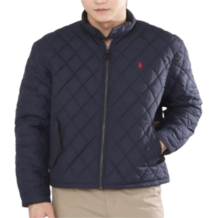 Стеганая куртка с вышивкой в виде пони Polo Ralph Lauren, marine синий — фото 3