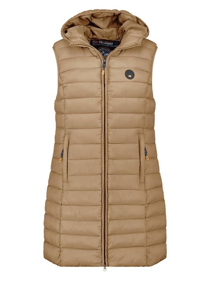 

Geographical Norway Стеганый жилет «Ватикамап» бежевого цвета