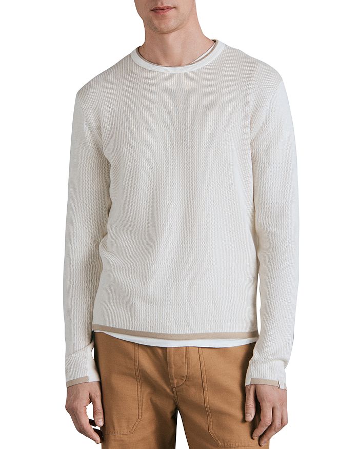 

Свитер с круглым вырезом Harvey rag & bone, слоновая кость/кремовый