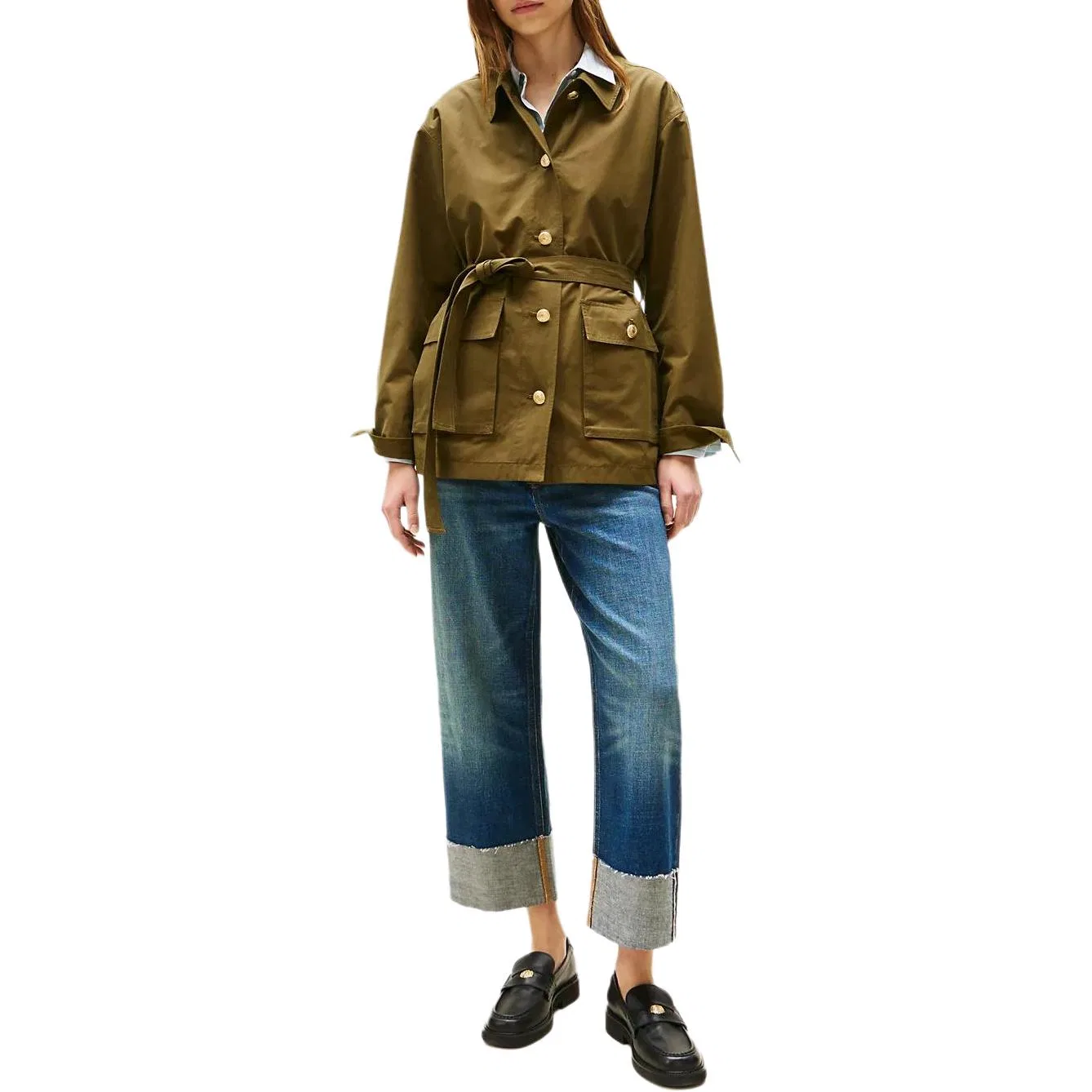 Куртка женская Tommy Hilfiger, Olive Green — фото 3