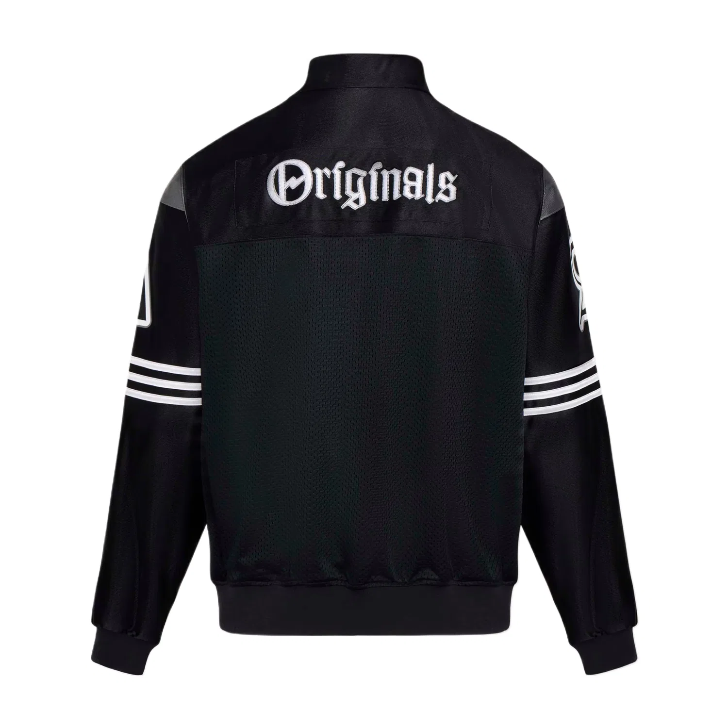 Куртка мужская Black/White, с лацканом, тонкая Adidas Originals — фото 3