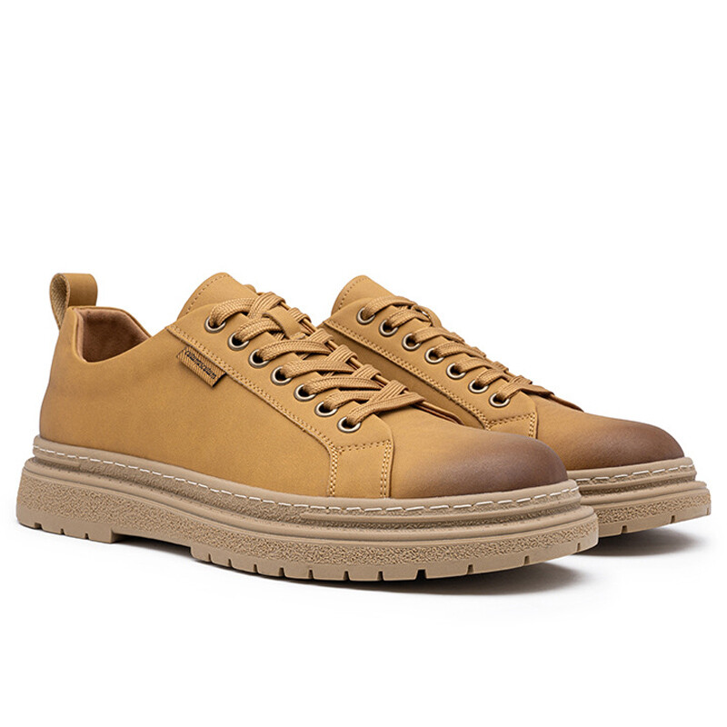 Кроссовки мужские Lifestyle Shoes Men Low-Top Devanro, желтый — фото 3