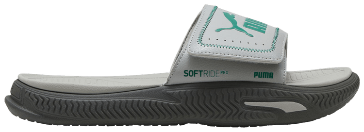 

Шлепанцы Puma Softride Pro 24 V Slide 'Grey Echo Wild Green', серый