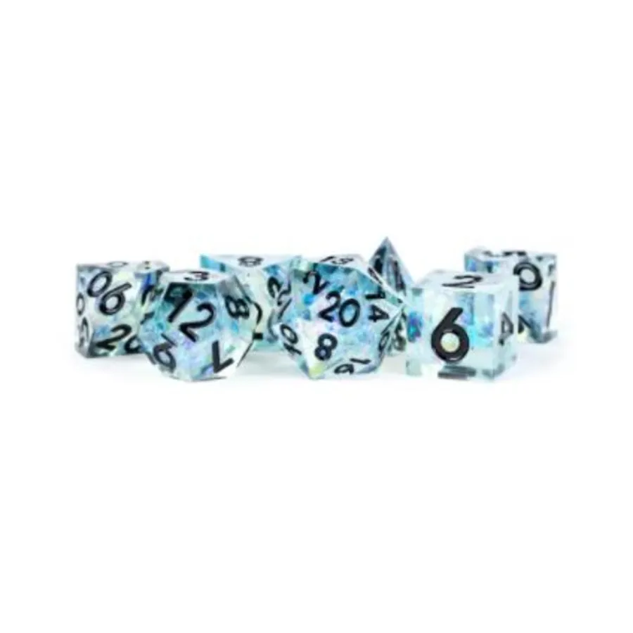 

Захваченный лед с черным (7), Resin Dice - Handmade Sharp Edge