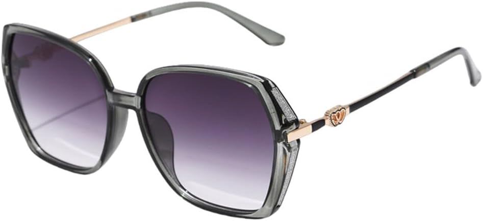 

Модные квадратные солнцезащитные очки для женщин, стильные солнцезащитные очки в винтажном стиле, градиентные, с защитой от УФ-излучения UV400, в уличном стиле SLCHJXS, Clear Grey