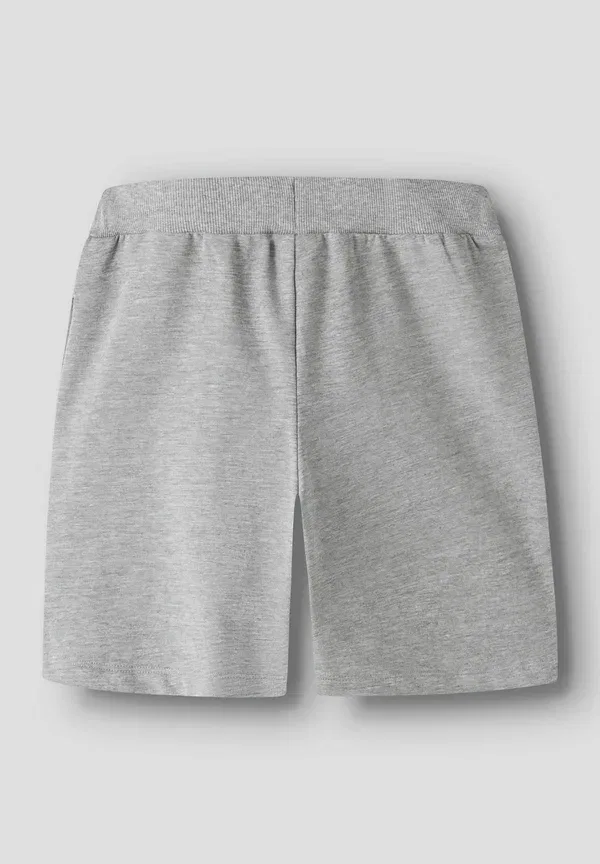 Шорты спортивные Name It minecraft tracksuit bottoms, серый меланж — фото 2