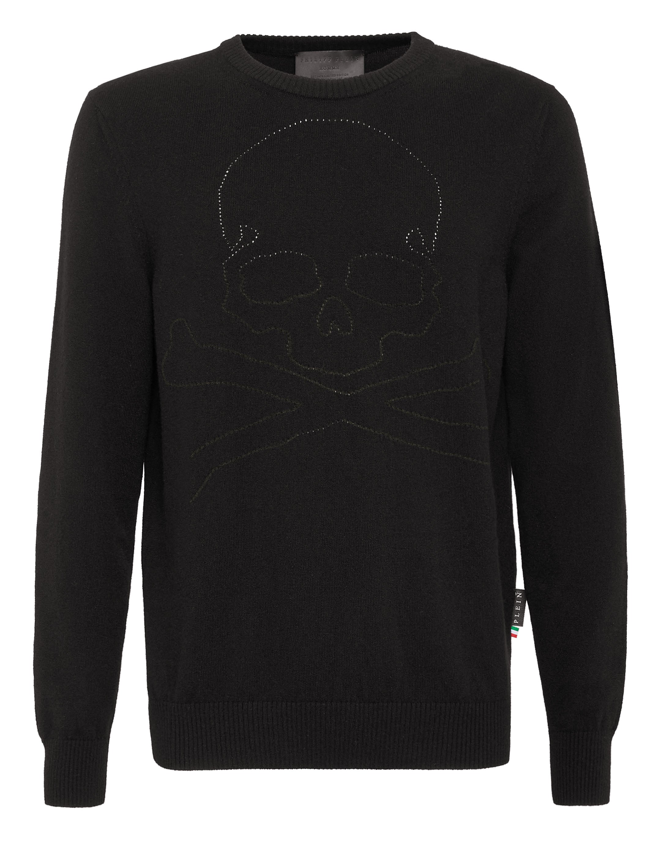 

Кашемировый свитер с круглым вырезом LS Skull and Plein PHILIPP PLEIN, черный