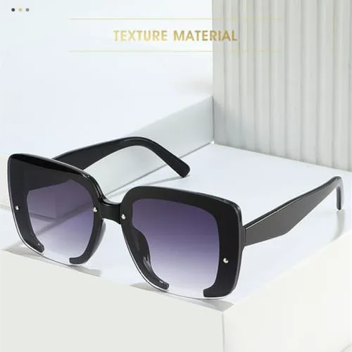 

Стильные солнцезащитные очки для женщин и мужчин, модные солнцезащитные очки в крупной оправе, защита от УФ-излучения UV400, серый, один размер MTZJH, One Color