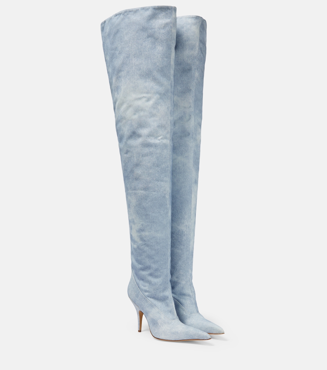 Джинсовые сапоги выше колена Gia 33 Gia Borghini, Denim