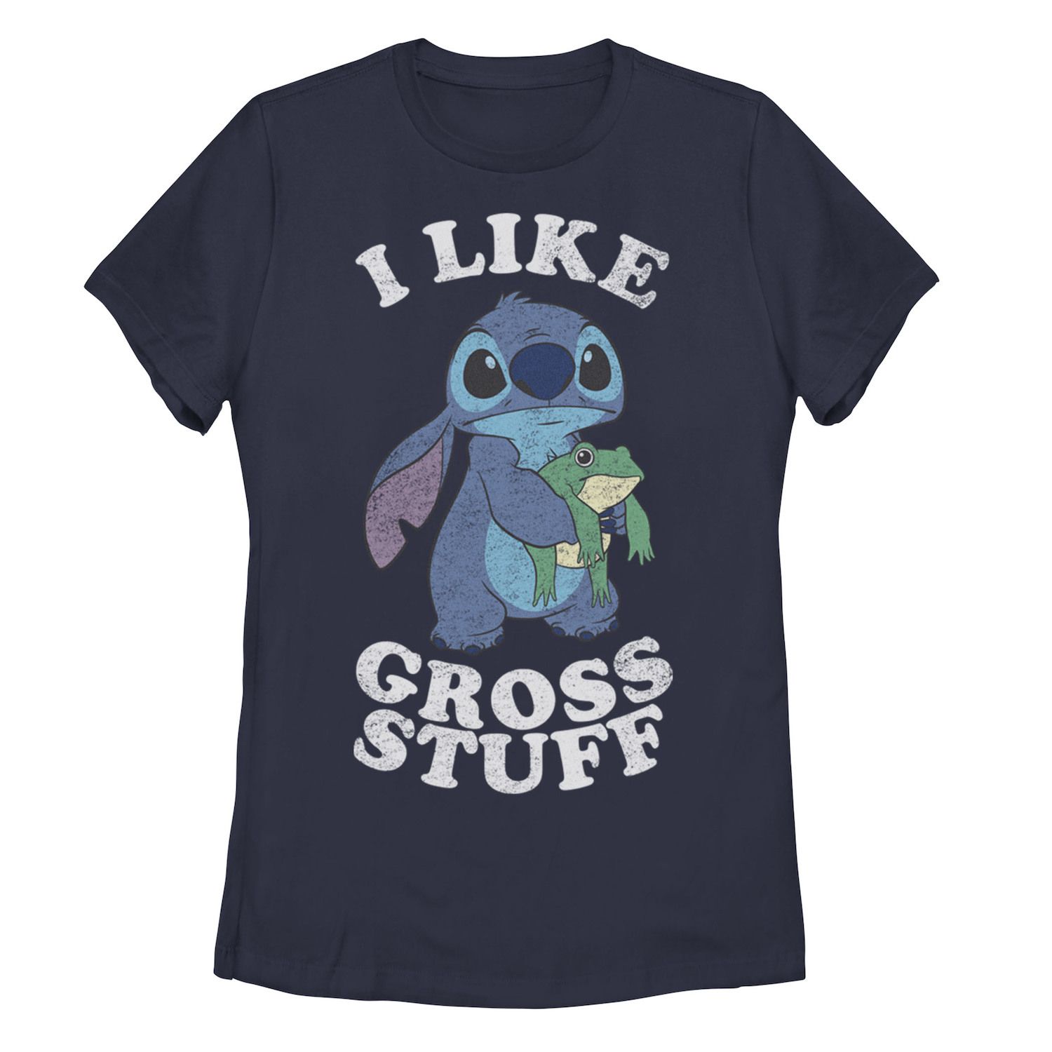 

Футболка со стежком и лягушкой Disney Lilo & Stitch для юниоров "I Like Gross Stuff" Licensed Character