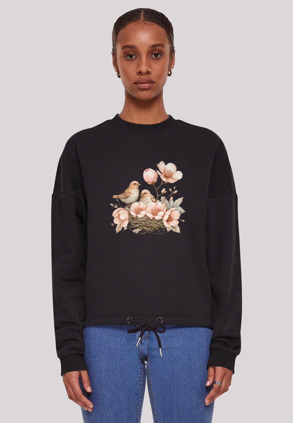 

Толстовка VOGELNEST BLUMEN F4NT4STIC, черный