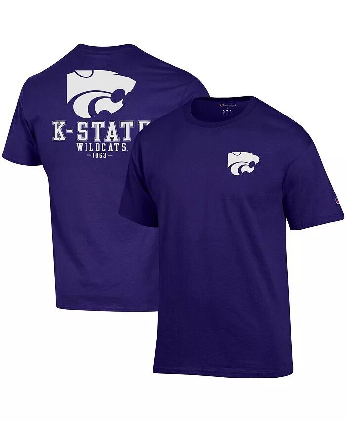 

Мужская фиолетовая футболка Kansas State Wildcats Stack 2-Hit Champion, фиолетовый