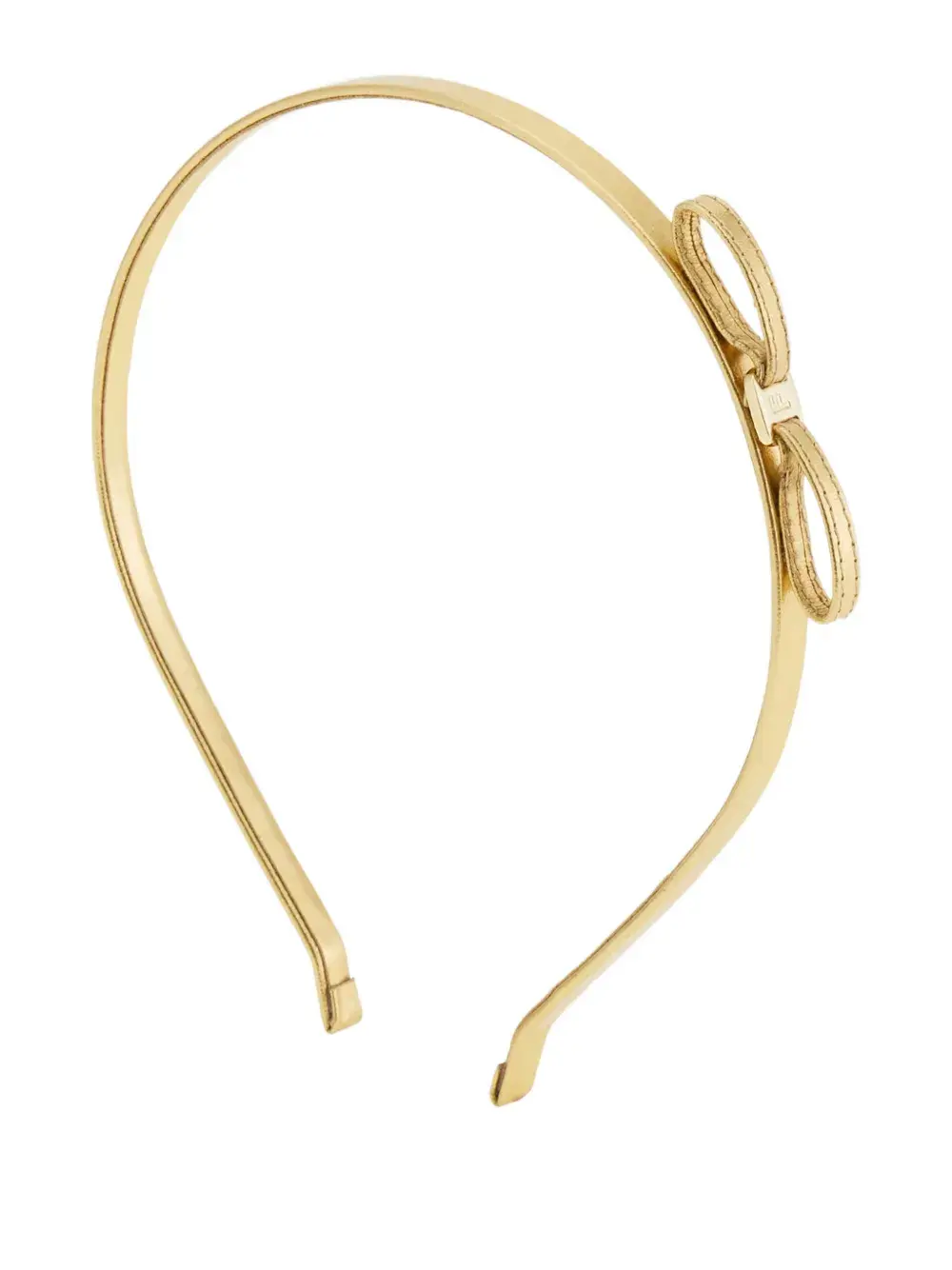Ободок с мини-бантиком Ferragamo, золотистый