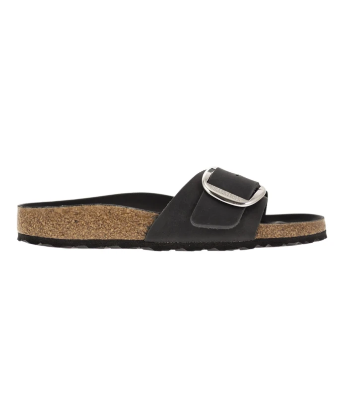 

Сандалии Madrid на плоской подошве с большой пряжкой Birkenstock, черный